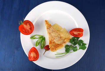 food : cheese casserole piece