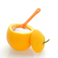Fruit sugar in an orange