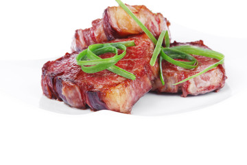 grilled meat beef steaks strips
