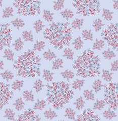 seamless pattern background with white gentle flower