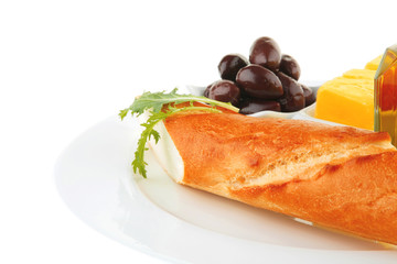 baguette and caviar