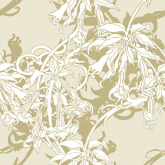 Бесшовный цветочный паттерн