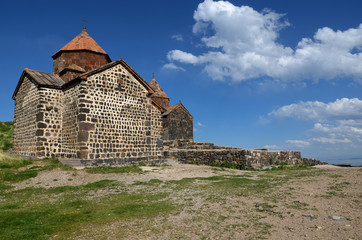 Fototapeta premium Monastic complex Sevanavank. Sevan lake. Armenia