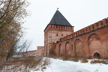 Kremlin wall in Smolensk, Russia