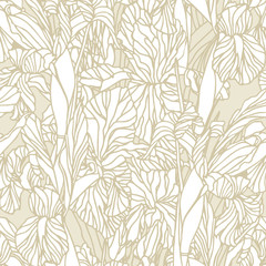 Бесшовный цветочный паттерн