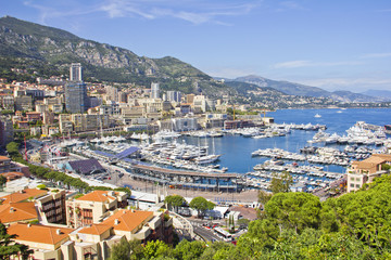 Fototapeta na wymiar Monaco podczas okresu Formuły