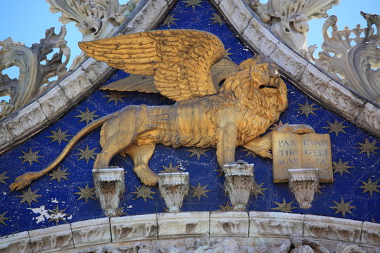 Fototapeta leone della basilica di San Marco, Venezia