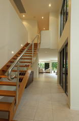 Staircase and hall way