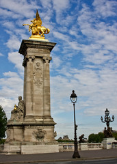 Fototapeta na wymiar The Pont Alexandre III