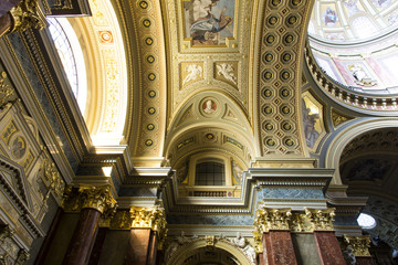 Naklejka premium St. Stephen's Basilica, indoor shot