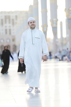 Muslim walking