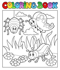 Livre de coloriage bugs thème image 1