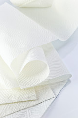 White paper towel