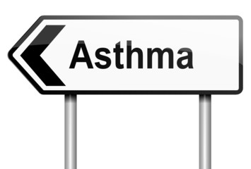 Asthma concept.