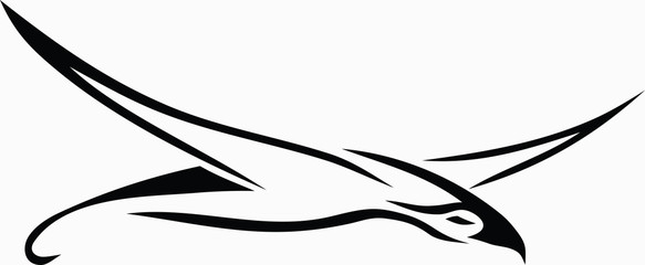 Tribal bird / vector tattoo