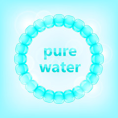 Blue Pure Water Concept