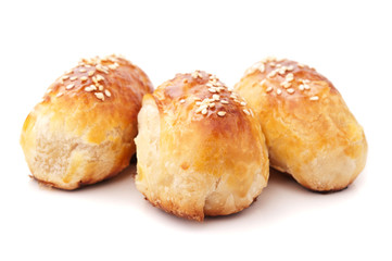 Homemade pasty with sesame