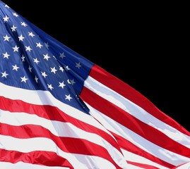 Obraz premium the american flag against a black background