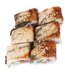 Japanese traditional Cuisine - Maki Roll with Cucumber , Cream C