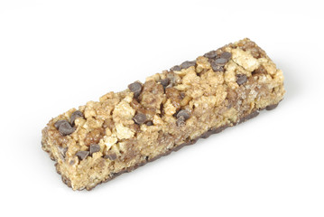 Barrita de cereales y chocolate