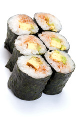 Hosomaki, avocado maki, avocado