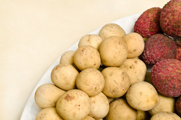 Longkong and Lichee , thai fruit