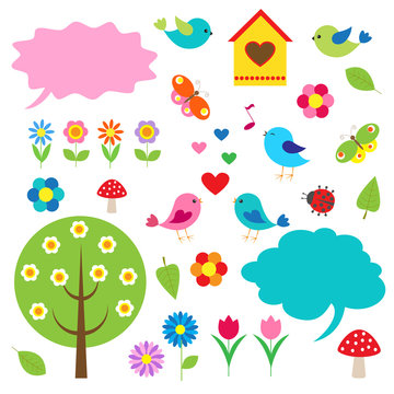 Birds,trees and bubbles for speech