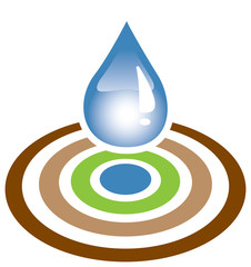 water drop and target