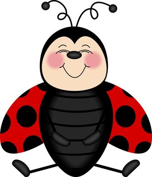 Ladybug Smiling From Ear to Ear