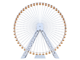 Ferris Wheel on a white background