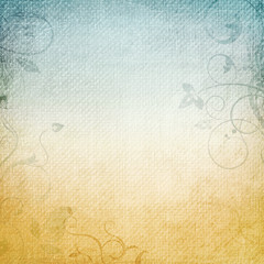 A paper background in beige and blue