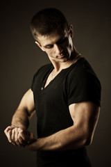 Muscular young man