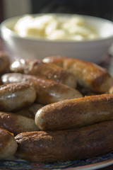 Sausages closeup