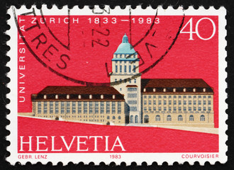 Postage stamp Switzerland 1983 Zurich University