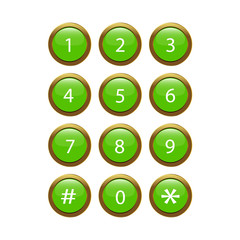 Green Phone Keypad