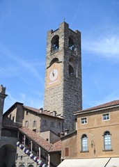 Fototapeta na wymiar Bergamo - Pałac Podesta w Old