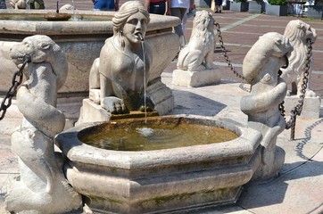 bergamo - fontana del contarini