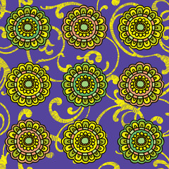 Бесшовный цветочный паттерн