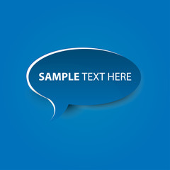 Vector Bubble cut out paper  - template for your text