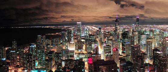 Fototapeta na wymiar Chicago skyline panorama miejska