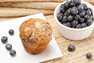 Fresh Homemade blueberry Muffin