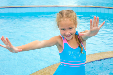 girl in the pool