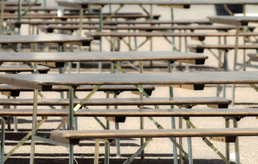 tables and benches