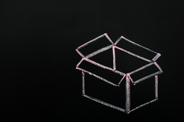 Chalk drawing - concept of 