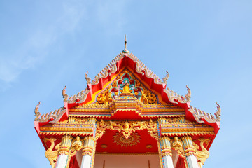 Fototapeta premium Thai temple roof top