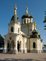 Fototapeta premium Church of the resurrection. Foros