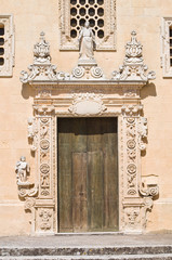 Fototapeta na wymiar Kościół Wniebowzięcia NMP. Melpignano. Apulia. Włochy.