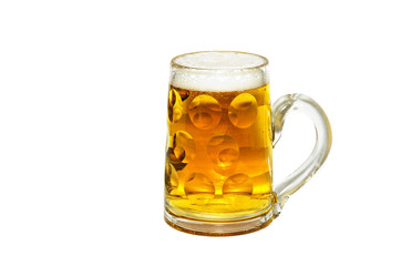 German beer glass isolated on white