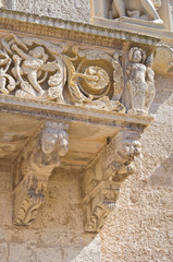 De Monti Castle of Corigliano d'Otranto. Puglia. Italy.