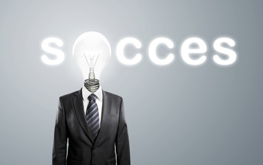 lamp-head,  concept success